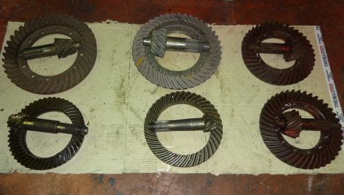 Bevel gear pairs of various models